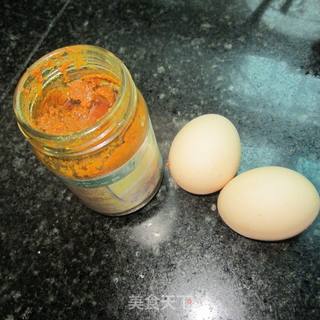 油咖喱葱香炖蛋的做法步骤：1