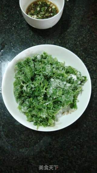 清爽蒸菜的做法步骤:6