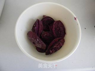 蛋清紫薯丸子的做法步骤:2