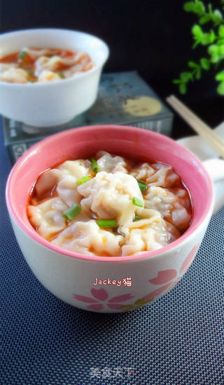 菰米鲜肉云吞的做法步骤:11