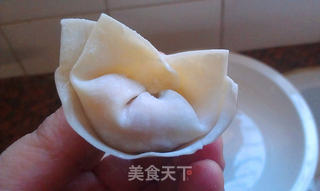 菰米鲜肉云吞的做法步骤:8