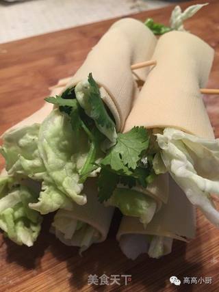健康卷起来——高汤蔬菜卷的做法步骤:6