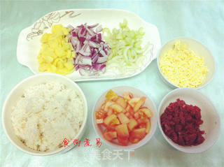 黑椒牛肉芝士焗饭的做法步骤:3