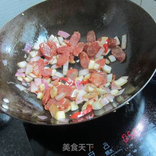 香肠洋葱丁的做法步骤：8