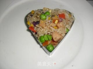 千岛酱炒饭的做法步骤:8