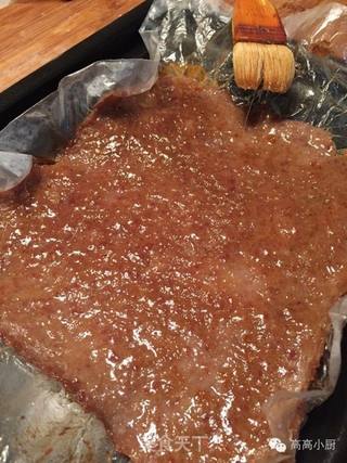 休闲小食---蜜汁肉脯的做法步骤：5