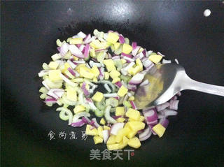 黑椒牛肉芝士焗饭的做法步骤:4