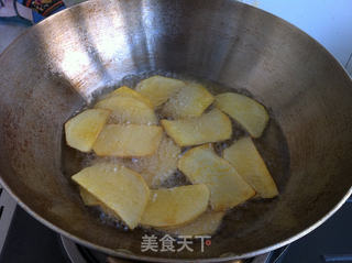 炸红薯的做法步骤:4