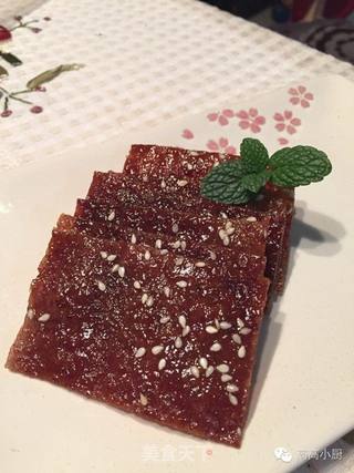 休闲小食---蜜汁肉脯的做法步骤：6
