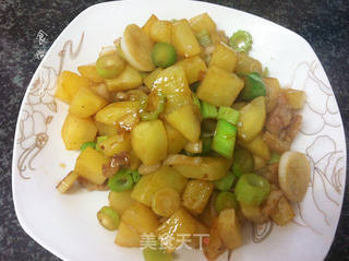 土豆焖饭的做法步骤:7