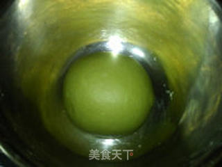 抹茶红豆面包的做法步骤:5