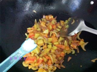 黑椒牛肉芝士焗饭的做法步骤:6