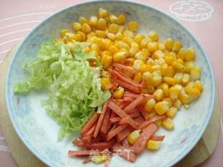 玉米沙拉三明治菜卷的做法步骤:3