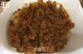 肉松面包卷的做法步骤:16