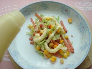 玉米沙拉三明治菜卷的做法步骤:4