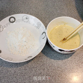 记忆中的儿时美食-----蛋香茄饼的做法步骤:5