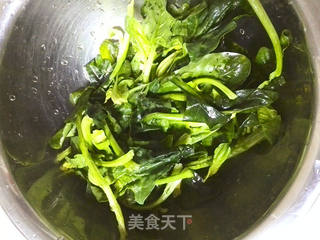 味噌菠菜汤的做法步骤:2