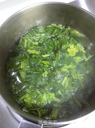 味噌菠菜汤的做法步骤:6