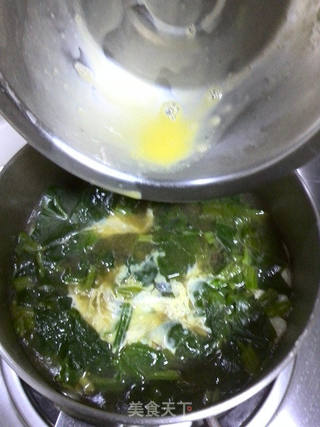味噌菠菜汤的做法步骤:8