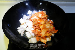 辣白菜炒五花肉的做法步骤:5