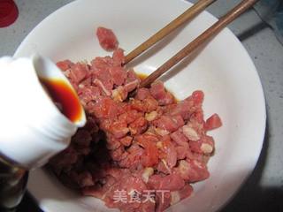 豌豆炒牛肉粒的做法步骤:6