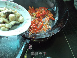 辣炒鱼柳的做法步骤:15