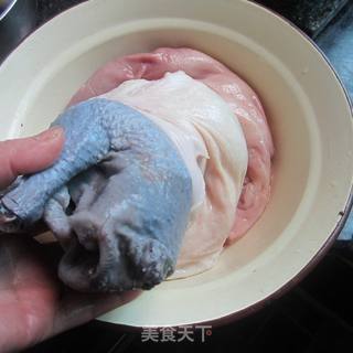 猪肚鸡---辅乳期汤煲的做法步骤:5
