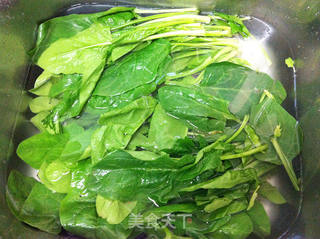 上汤菠菜的做法步骤:3
