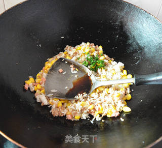 玉米沙拉酱炒饭的做法步骤:8