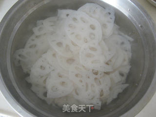 凉拌糖醋藕片的做法步骤:4