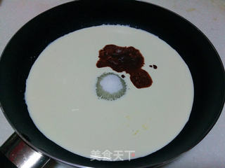 花生可可牛轧糖-淡奶油版的做法步骤：7