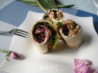 蓝莓鸡肉面包卷的做法步骤:8