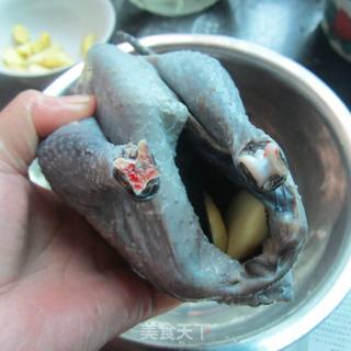 猪肚鸡---辅乳期汤煲的做法步骤:4