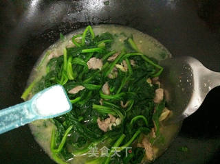 上汤菠菜的做法步骤:12