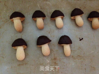 仿蘑菇力饼干的做法步骤:8