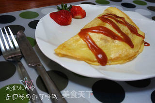 蛋包腊肉彩丁焖饭的做法步骤:11