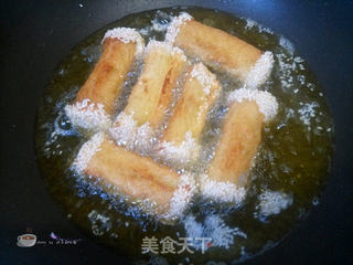 色香味俱全美味餐后甜点---芝麻香芋卷的做法步骤:10