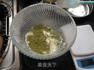 抹茶曲奇的做法步骤:4