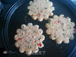 剩米饭的华丽转身--香煎米饭饼的做法步骤:10