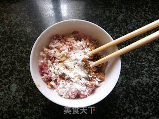 蓑衣炸酿茄子的做法步骤:3