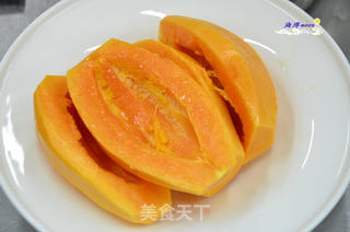 桃油木瓜羹的做法步骤:5