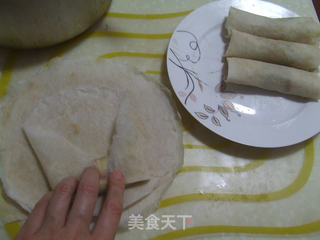 五彩春卷的做法步骤:4