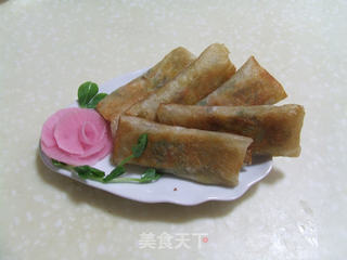 五彩春卷的做法步骤:6