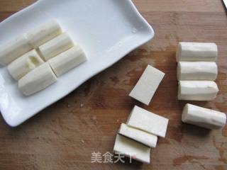 杨梅汁蒸铁棍山药的做法步骤:4