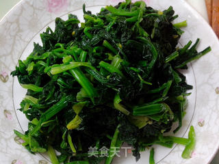 菠菜拌毛蚬子的做法步骤:7