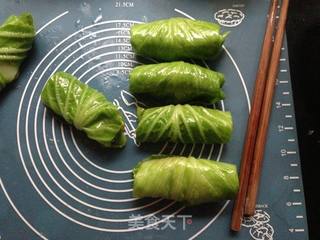 包菜肉卷的做法步骤:8