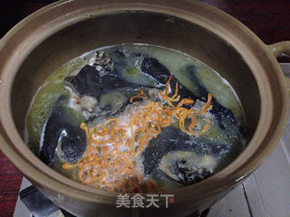 虫草花山药乌鸡汤的做法步骤:7