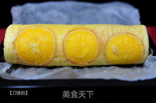 【香橙草莓蛋糕卷】的做法步骤:13
