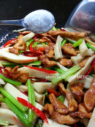 简单食材打造曼妙小狐仙=战胜脂肪鸡脯肉烩杏鲍菇 的做法步骤:18