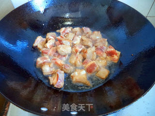 豌豆焖排骨的做法步骤:3